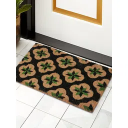 HOKIPO Brown & Green Printed Anti-Skid Coir Doormat-picture-41
