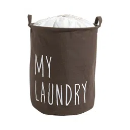 HOKIPO Brown & White Printed Foldable Laundry Bag 44 L-picture-11