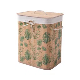 HOKIPO Eco-Friendly Foldable Bamboo Laundry Basket With Lid Large - 60 Liter-picture-16