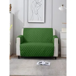 HOKIPO Green 100 GSM Quilted 2 Seater Sofa Cover Mat-picture-41