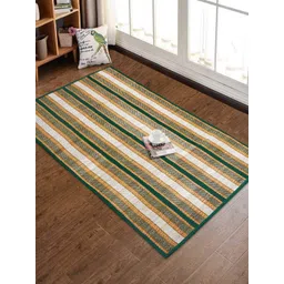 HOKIPO Green & White Patterned Floor Mats-picture-21