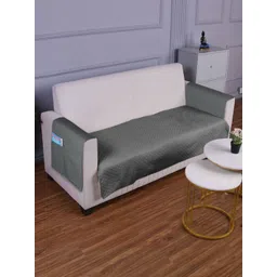 HOKIPO Grey 3 Seater Sofa Cover With Arms-picture-29