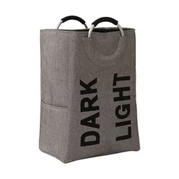 HOKIPO Grey & Black Printed Folding & Collapsible Storage Basket-picture-13