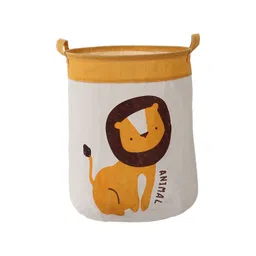 HOKIPO Kids Orange-Colored & White Lion Laundry Storage Bag-picture-24
