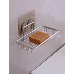 HOKIPO Silver-Toned Solid Stainless Steel Soap Dish-picture-28