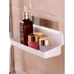 HOKIPO White Solid Plastic Bathroom Caddy-picture-25
