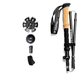 HOLYDELIGHT Premium Aluminum Trekking Poles – Lightweight & Foldable Hiking Sticks for Men, Women & Seniors | Adjustable Walking Poles with Cork Grip, Quick Lock System, Tips, Carry Bag – Pack of 1-picture-11