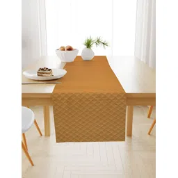 HOMADORN Yellow Quilted Table Runner-picture-21