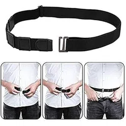 homartel Advanced Tucker Shirt Stay Tuck in Adjustable Belt For Men And Women | Formal, Garter Elastic Strecheable Belt (Black)-picture-38