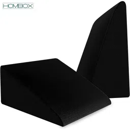 HOMBOX Bed Wedge Pack of 1 (Black) Foam Solid Orthopaedic Pillow Pack of 1-picture-10