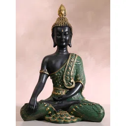 HOME 360 Green Buddha Idol Showpiece-picture-10