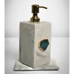 home arte Marble Soap Dispenser with Turquoise-picture-34