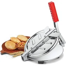 Home Brilliant Puri Press Machine with Handle Manual Stainless Steel Roti Press Papad Khakhra Chapati Maker (Multi design)-picture-10