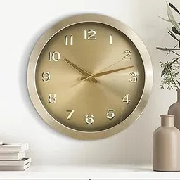 Home Centre Casablanca Glimmer Aluminium Wall Clock - 40cm-image-1