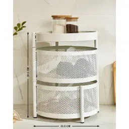 home centre Corsica Tranzit 2-Tier Trolley - White image 3