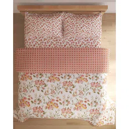 home centre Floral Print Cotton Double Bedding Set image 3