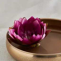 Home Centre Gloria Hover Fabric Floating Lotus Flower-picture-19