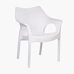 Home Centre Abigail White Polypropylene Outdoor Chair-image-9