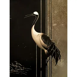 Home Centre Artistry Regalia Black & Beige Canvas Bird Wall Art image 5