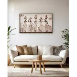 home centre Artistry Regalia Canvas African Ladies Picture Frame- 100x60 cm-picture-51