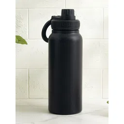 Home Centre Black Single Stainless Steel Brand Logo Single Wall Vacuum Water Bottle-image-39