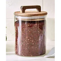 home centre Chefs Pride Marcus Borosilicate Glass Jar with Acacia Wood Lid - 750ml-picture-34