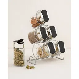 home centre Corsica Solid 6-Piece Glass Spice Jar-picture-17