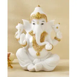 home centre Dhayana Duri Polyresin Sitting Ganesha Figurine-picture-37