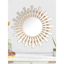 Home Centre Gold-Toned Reflection Solid Glass Mirror-picture-33