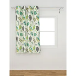 Home Centre Green & White Floral Window Curtain-image-6