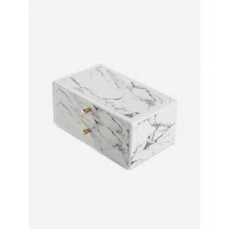 Home Centre Orion White 2 Tier Storage Box-image-1