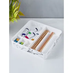 Home Centre Orion White Printed Multi-Utility Organiser-image-0