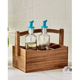 home centre Rectangular Shaped Wooded Cutlery Holder-picture-22
