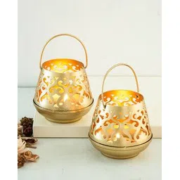 home centre Set of 2 Corsica Mystic India Cut-Work Detail Lantern-picture-31