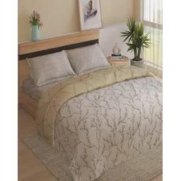 home centre Set of 4 Floral Print Double Bedding Set-picture-20