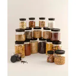 home centre Solid 18-Piece Storage Canister Set-picture-52