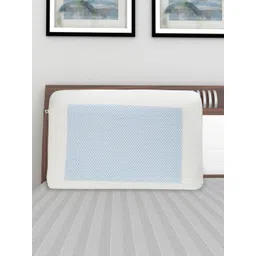 Home Centre White & Blue Gel Memory Foam Pillow-picture-16