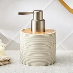Home Centre Intelio Boyle Taupe Soap Dispenser - 340ml-picture-10