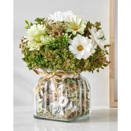 home centre Natural Dried Flowers in Glass Jar image 1