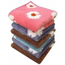 Home Centre Shop Microfiber Face Towel/Handkerchief for Kids/Women/Girls - Baby Shower Gift - Super Soft, Absorbent Hanky (Floral Print) (Set of 2Pc), 400 TC, Multicolour-image-38