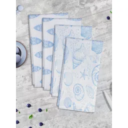 HOME COLORS.IN 4-Pcs Blue & White Printed KitchenTowels-picture-20
