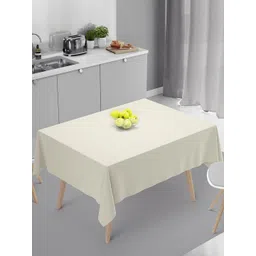 HOME COLORS.IN Cream Square 4 Seater Cotton Table Cover-picture-28