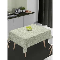 HOME COLORS.IN Green Floral Printed Cotton 4-Seater Table Cover-picture-16