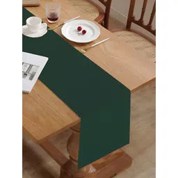 HOME COLORS.IN Green Rectangular Table Runner-picture-33