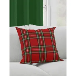 HOME COLORS.IN Red & Green 2 Pieces Square Cushion Covers-picture-37