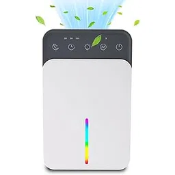 Home Dehumidifier, 50oz (1500ml) Room Dehumidifier with Auto Shut-off, Sleep Mode, Auto Defrost, Efficient and Silent Portable Small Dehumidifier with Timer, 7-Color Lights, 2 Working Modes-picture-17
