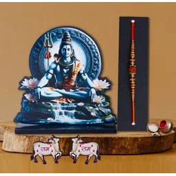 home delight Designer TS-God-Shiva Assorted Showpiece, Rakhi, Chawal Roli Pack Set-picture-13