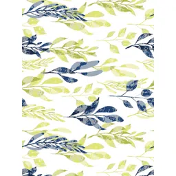 Home Ecstasy Blue & White Floral 140 TC Single Bedsheet with 1 Pillow Covers image 4