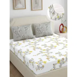 Home Ecstasy Grey Cotton Bed Sheet Set-picture-22