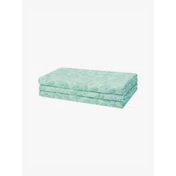 home expressions Green 3 Pieces Checked Pure Cotton 150 GSM Towel Set-picture-30